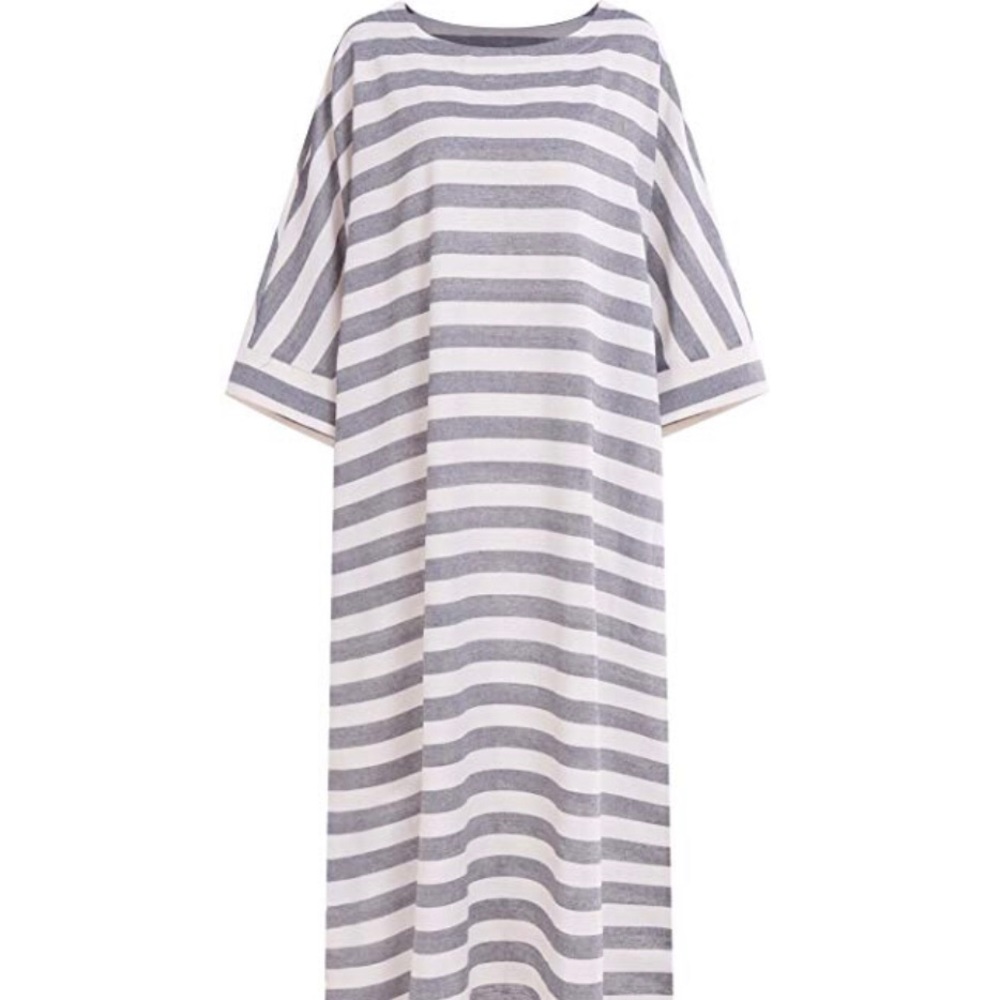 Batwing Kaftan Striped dress